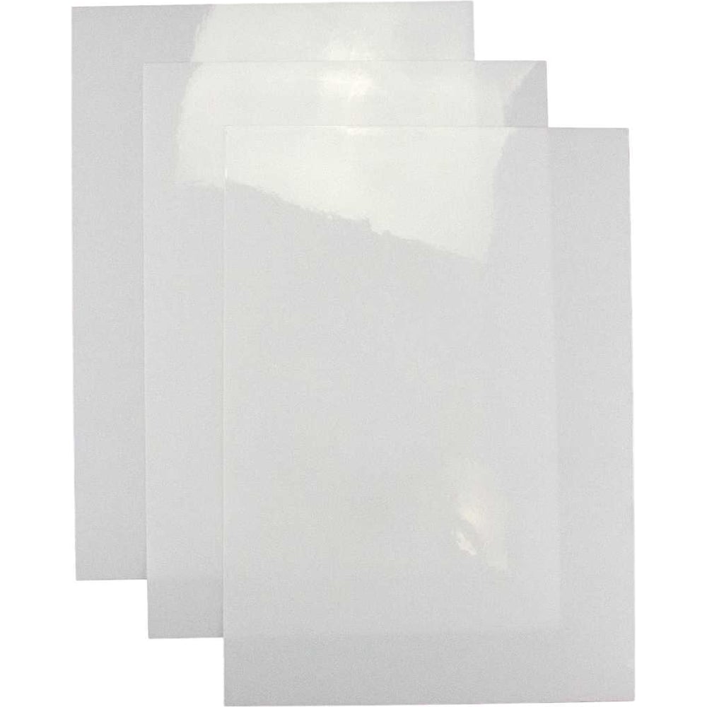 Изображение товара Этикетка в листах Формат СТ 210x297мм, полиэстер прозрачный глянцевый, 5шт/упак ST7950-210297-5