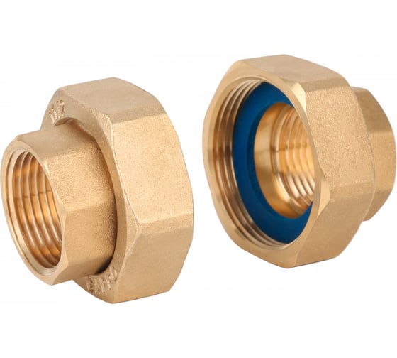 Изображение товара Гайка для насоса Gappo (в паре) ВР-ВР, латунная 1 1/2" x 1" G1228.0806