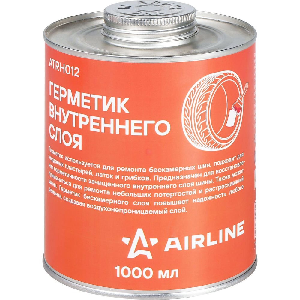 Изображение товара Герметик внутреннего слоя AIRLINE банка с кистью 1 л ATRH012