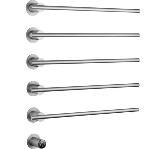 Изображение товара Полотенцесушитель электрический встраиваемый Wonzon & Woghand брашированный никель WW-A365-BR