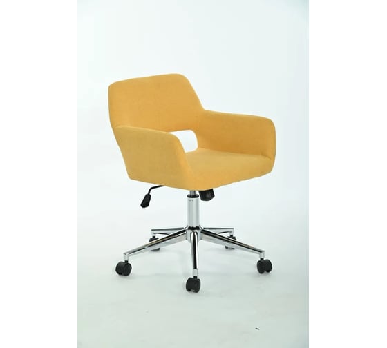 Изображение товара Компьютерное кресло Стул Груп ROSS CHROME ROSS, рогожка, желтый 50-7