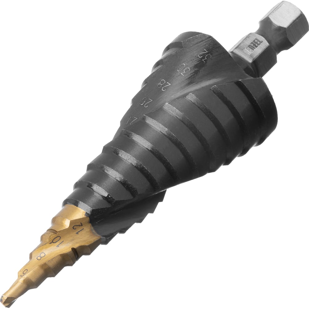 Изображение товара Сверло ступенчатое Denzel 4-32 мм Р6М5