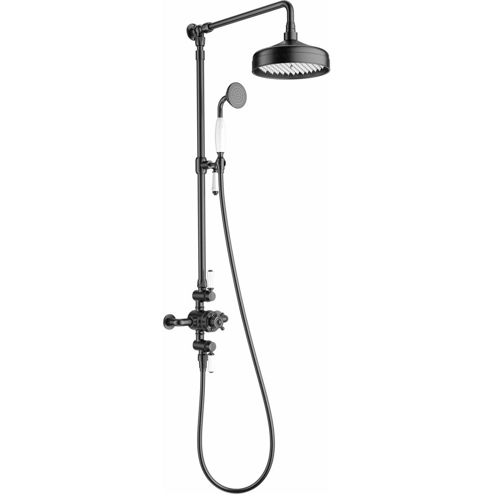 Изображение товара Душевая система с термостатом Wonzon & Woghand Темный графит WW-B3041-BGG