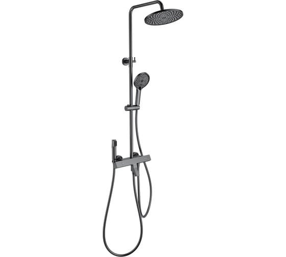 Изображение товара Душевая система с термостатом Wonzon & Woghand Темный графит WW-B3094-BGG