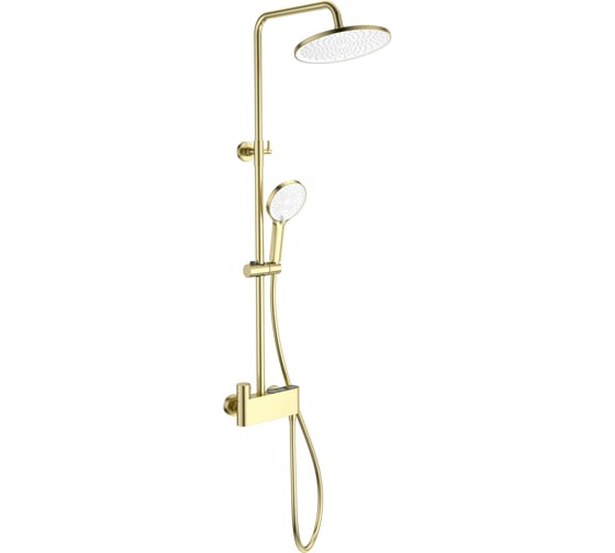 Изображение товара Душевая система с термостатом Wonzon & Woghand Брашированное золото WW-B3110-BG