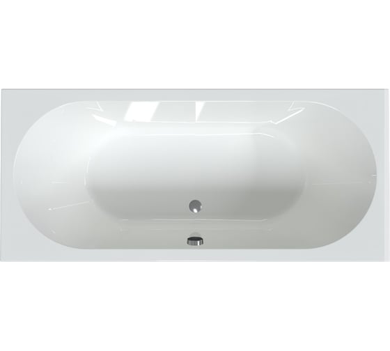 Изображение товара Акриловая ванна Радомир "ВАЛЬС 200x100", рама-подставка, фронтальная панель, слив-перелив автомат с сеточкой (хром, с сифоном) 1-01-2-0-1-195К