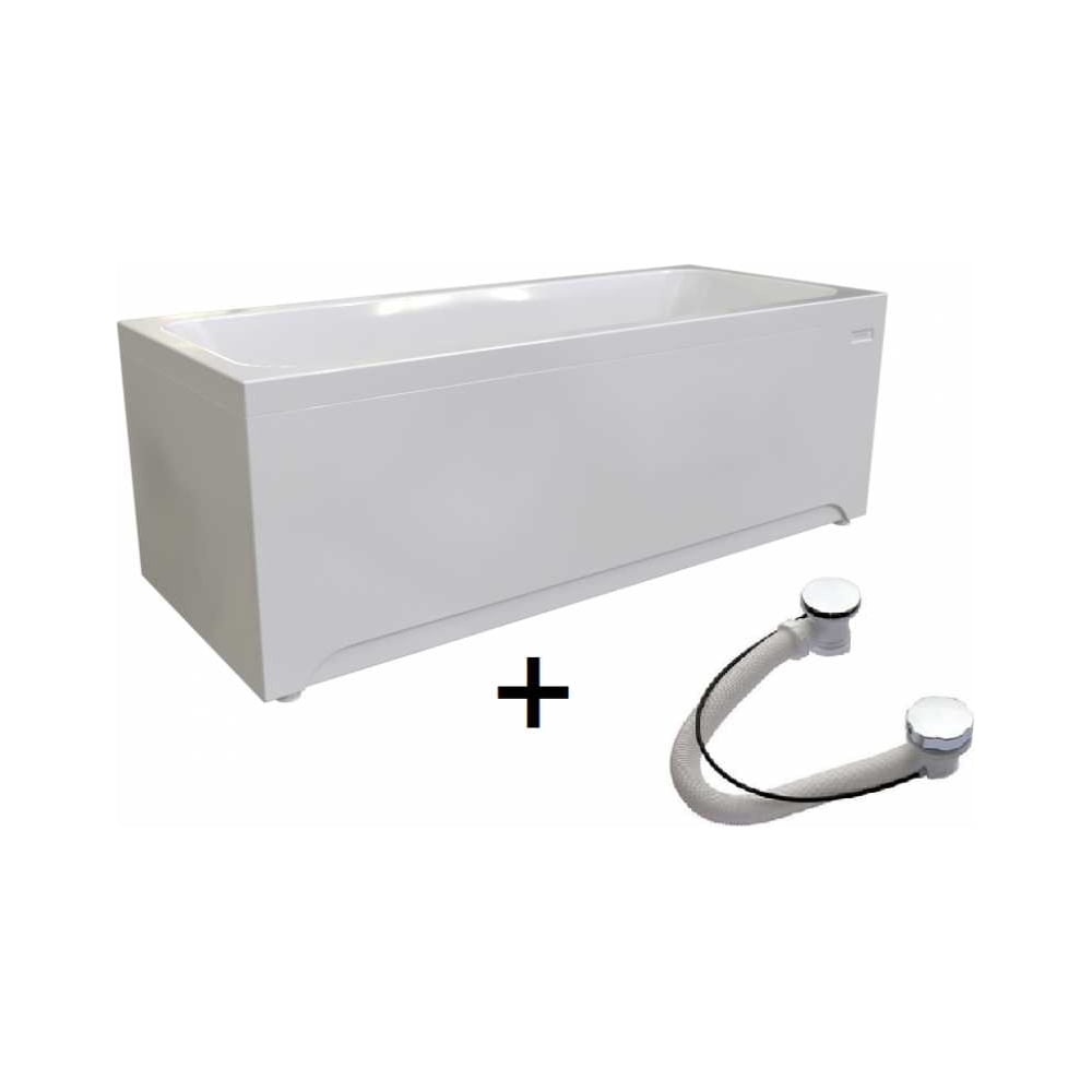 Изображение товара Акриловая ванна Радомир ПАТРИСИЯ 185x85 с рамо-подставкой и фронтальной панелью