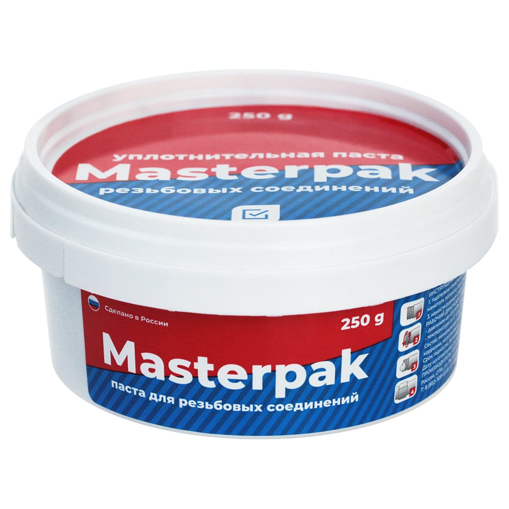 Уплотнительная паста MasterProf паста уплотнительная masterpak для воды 25 г со льном