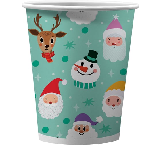 Изображение товара Набор бумажных стаканов ND Play Веселый Новый год, 6штх250мл 313976