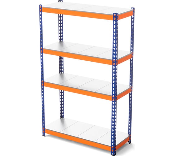 Изображение товара Стеллаж металлический ГТС Профи-Т 2000x1540x770 мм, ярусы 4 шт. оцинкованный металл 99-201577407