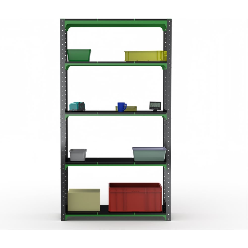 Изображение товара Стеллаж ООО Металекс Kit Comfort 2000х1500х300 мм 5 полок сталь напольный