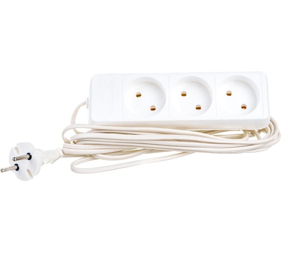 Изображение товара Удлинитель ОБЛИК ЭКОНОМ 3 гнезда ШВВП 5 м УТ-00000510