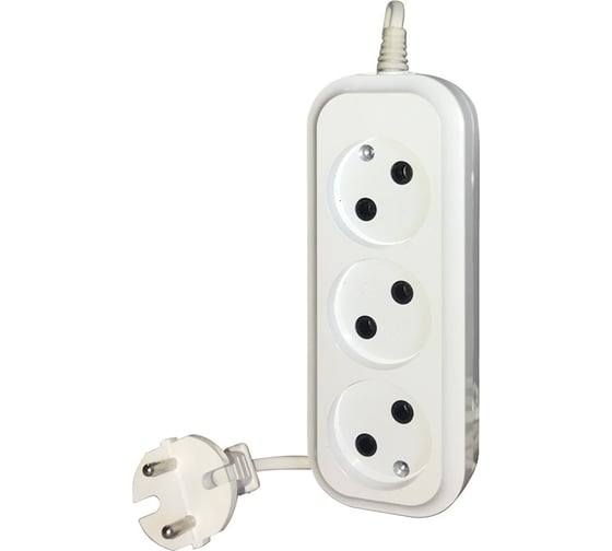 Изображение товара Удлинитель ОБЛИК ЭКОНОМ 3 гнезда ШВВП 1,5 м УТ-00000508