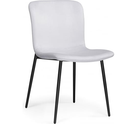 Изображение товара Стул на металлокаркасе Woodville Игон серый/черный муар 610748