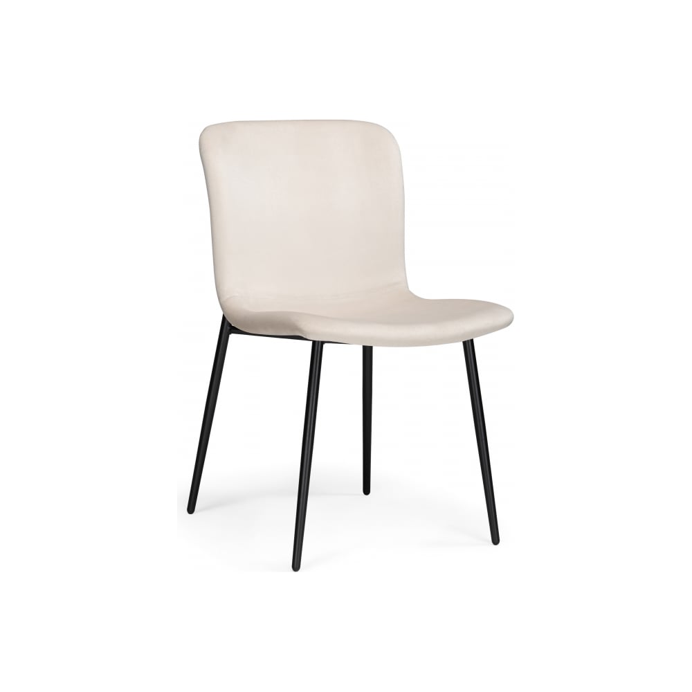 Изображение товара Стул на металлокаркасе Woodville Игон бежевый/черный муар 610749