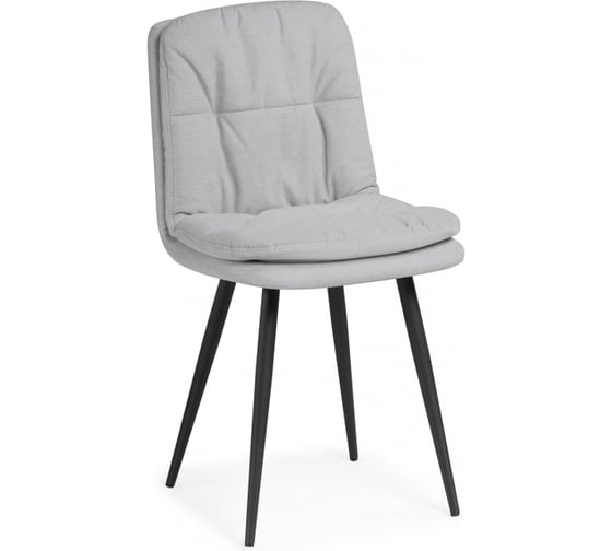 Изображение товара Стул на металлокаркасе Woodville Майк светло-серый/черный 612665