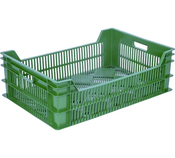 Изображение товара Ящик Тара.ру п/э 600х400х200 зелёный 01035