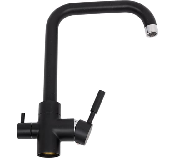 Изображение товара Смеситель для кухни ULGRAN U-019 цвет: ультра-черный U-019-344