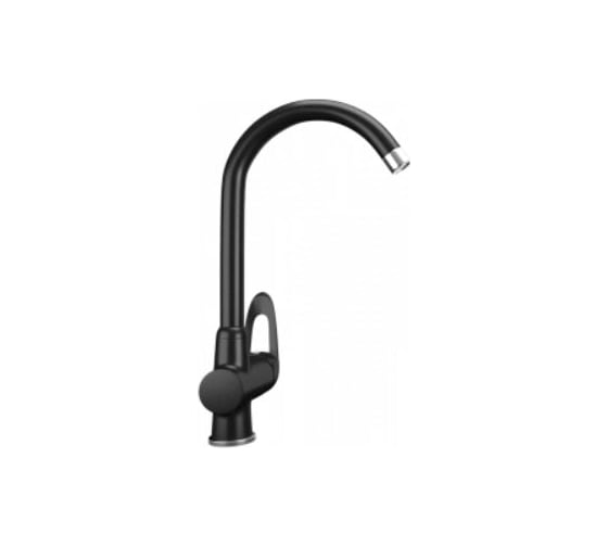 Изображение товара Смеситель для кухни ULGRAN U-006 цвет: ультра-черный U-006-344