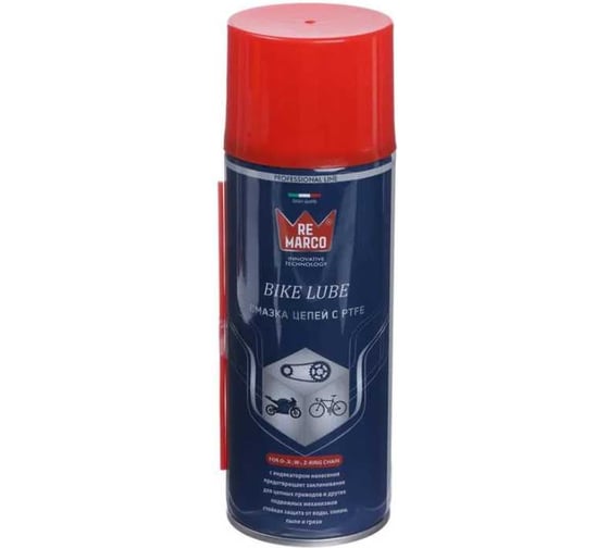 Изображение товара Смазка для цепей Re Marco с PTFE (с индикатором нанесения) 400 мл, аэрозоль RM-764