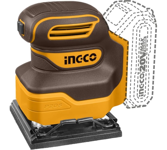 Изображение товара Аккумуляторная шлифмашина INGCO 20В (12) CSHSLI2014
