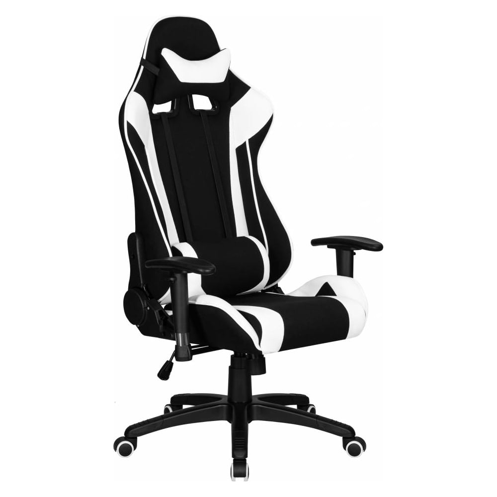 Изображение товара Игровое кресло DOBRIN DALLAS черно-белое, регулировка, стильное