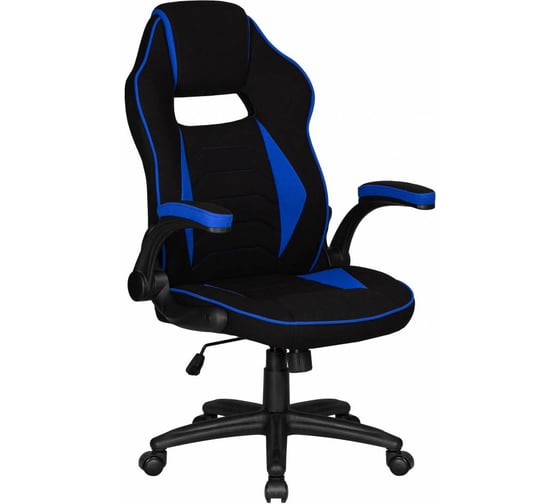 Изображение товара Игровое кресло DOBRIN RICK цвет сиденья черно-синий, цвет основания черный LMR-132B_P_TT-black-blue
