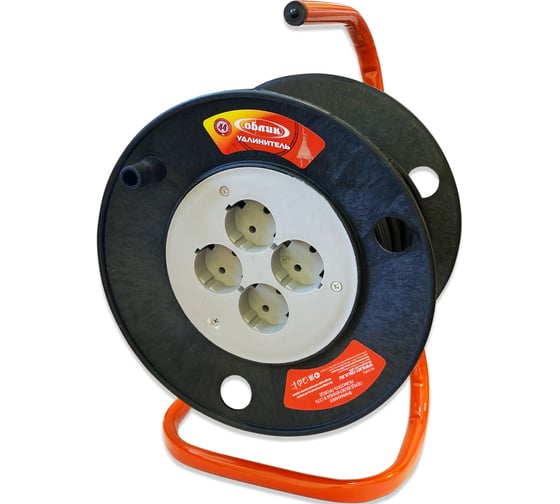 Изображение товара Удлинитель ОБЛИК РБК- 4 катушка 4 гнезда 15 м ПВС УТ-00000669