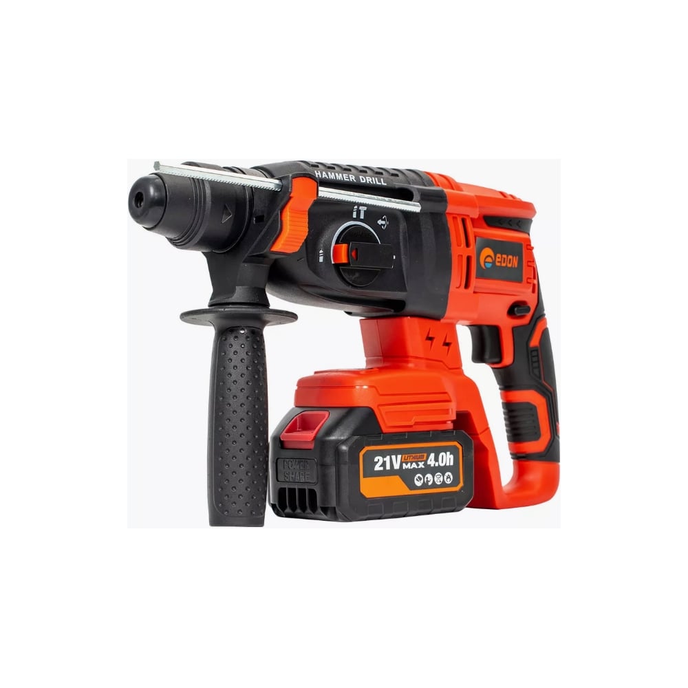 Изображение товара Аккумуляторный перфоратор EDON URH-21C 21В 2 аккумулятора пылесборник