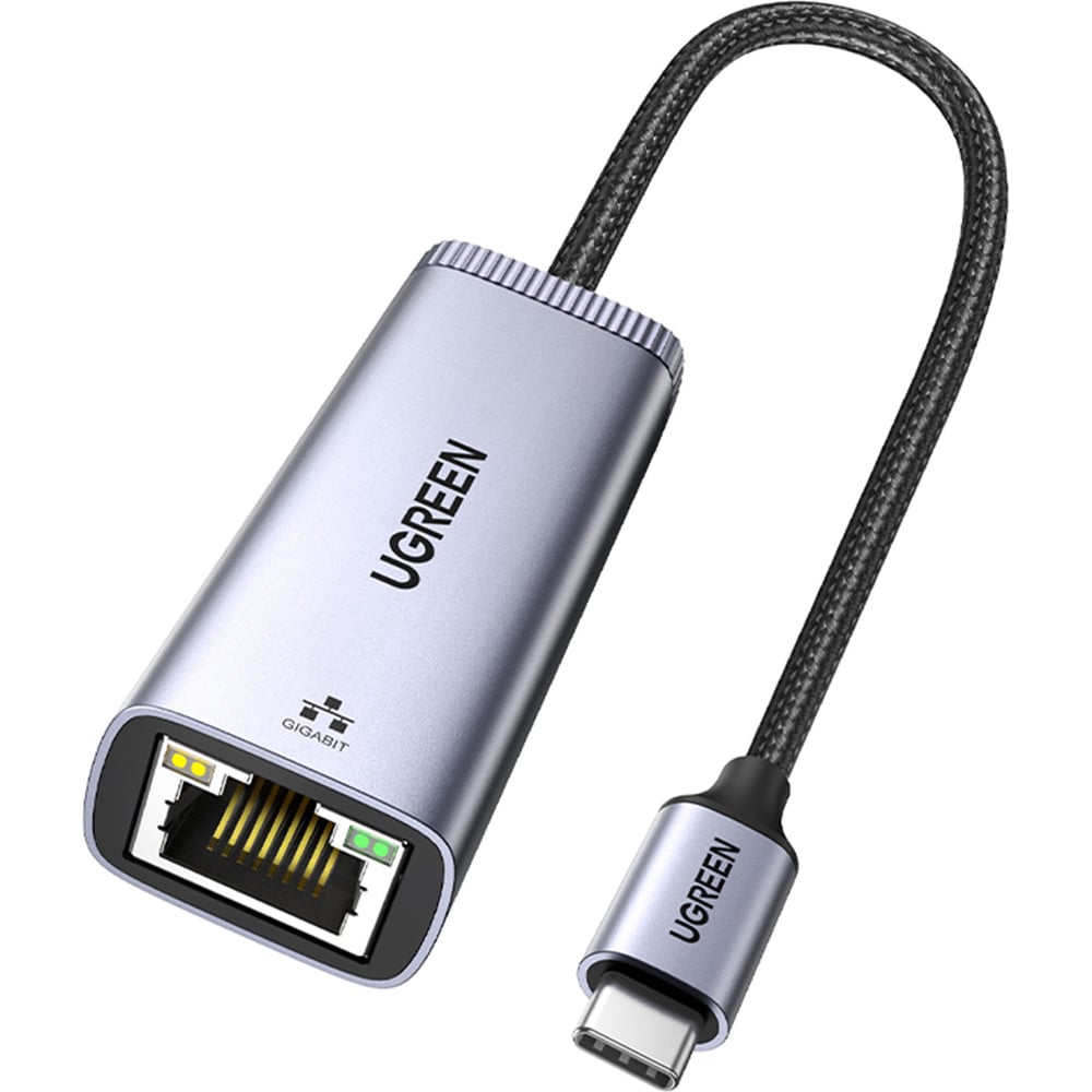 Изображение товара Адаптер Ugreen CM483 USB-C Gigabit Ethernet Adapter, серый для быстрого интернет-подключения
