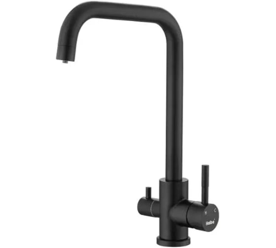 Изображение товара Смеситель для кухни Haiba с подключением фильтра воды, черный HB43829-7