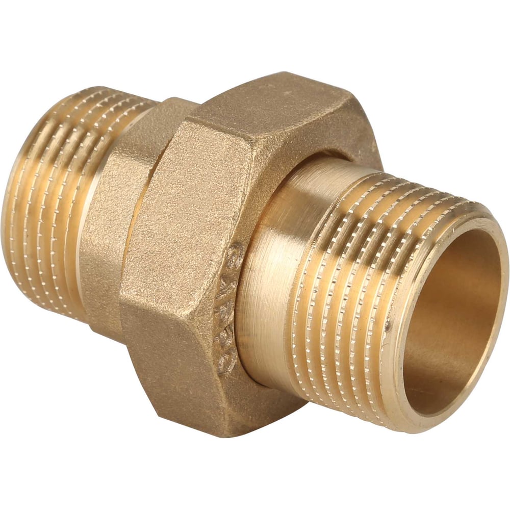 Изображение товара Американка прямая Gappo латунная 1 М-1 М НР-НР профессиональный фитинг