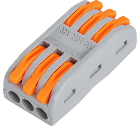 Изображение товара Клеммы для проводов 6 контактов CONTA SPL-3 10 шт.