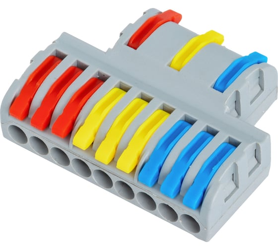 Изображение товара Клеммы цветные для проводов CONTA 12 контактов SPL-93