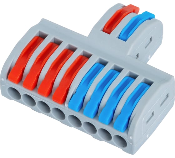 Изображение товара Клеммы цветные для проводов CONTA 10 контактов SPL-82