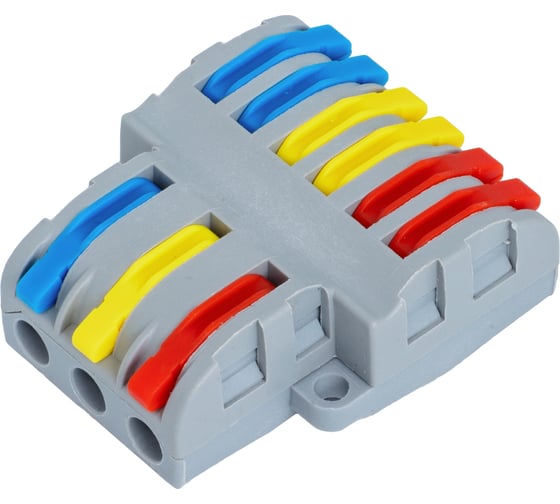 Изображение товара Клеммы цветные для проводов CONTA 9 контактов SPL-63