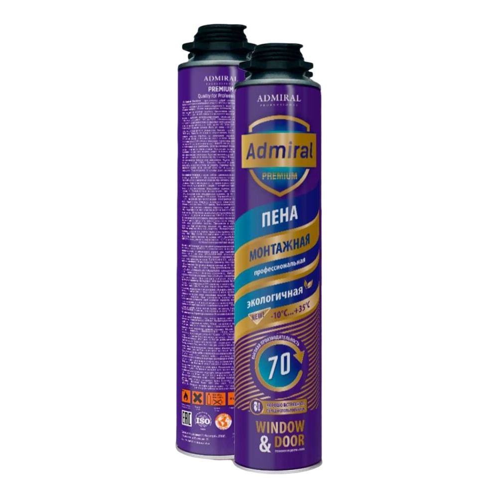 Изображение товара Пена профессиональная ADMIRAL STARS 70 ADMIRAL PREMIUM всесезонная 850 мл, 54404797