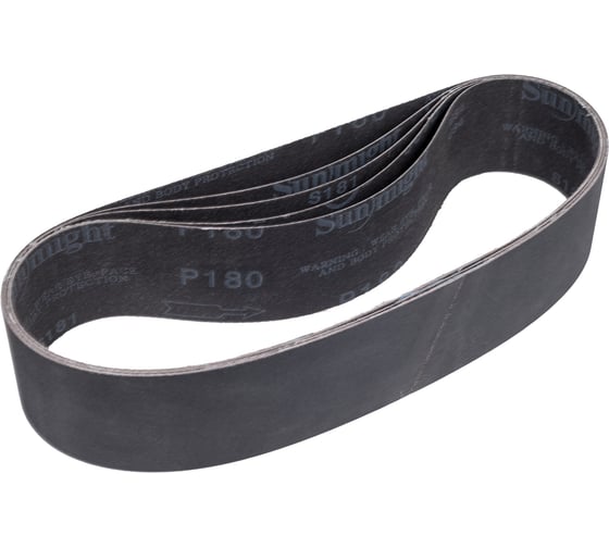 Изображение товара Лента шлифовальная на полиэстере SUNMIGHT S181, карбид кремния, 50 мм х 610 мм, P180, 5 шт 4673761447009