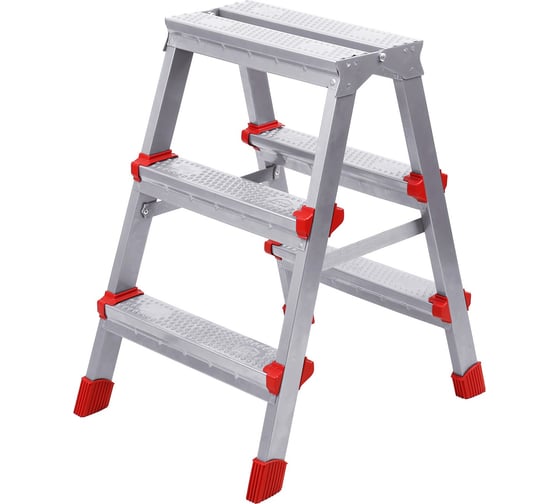 Изображение товара Лестница-стремянка двусторонняя OVK HOME Haushalt ННДС3