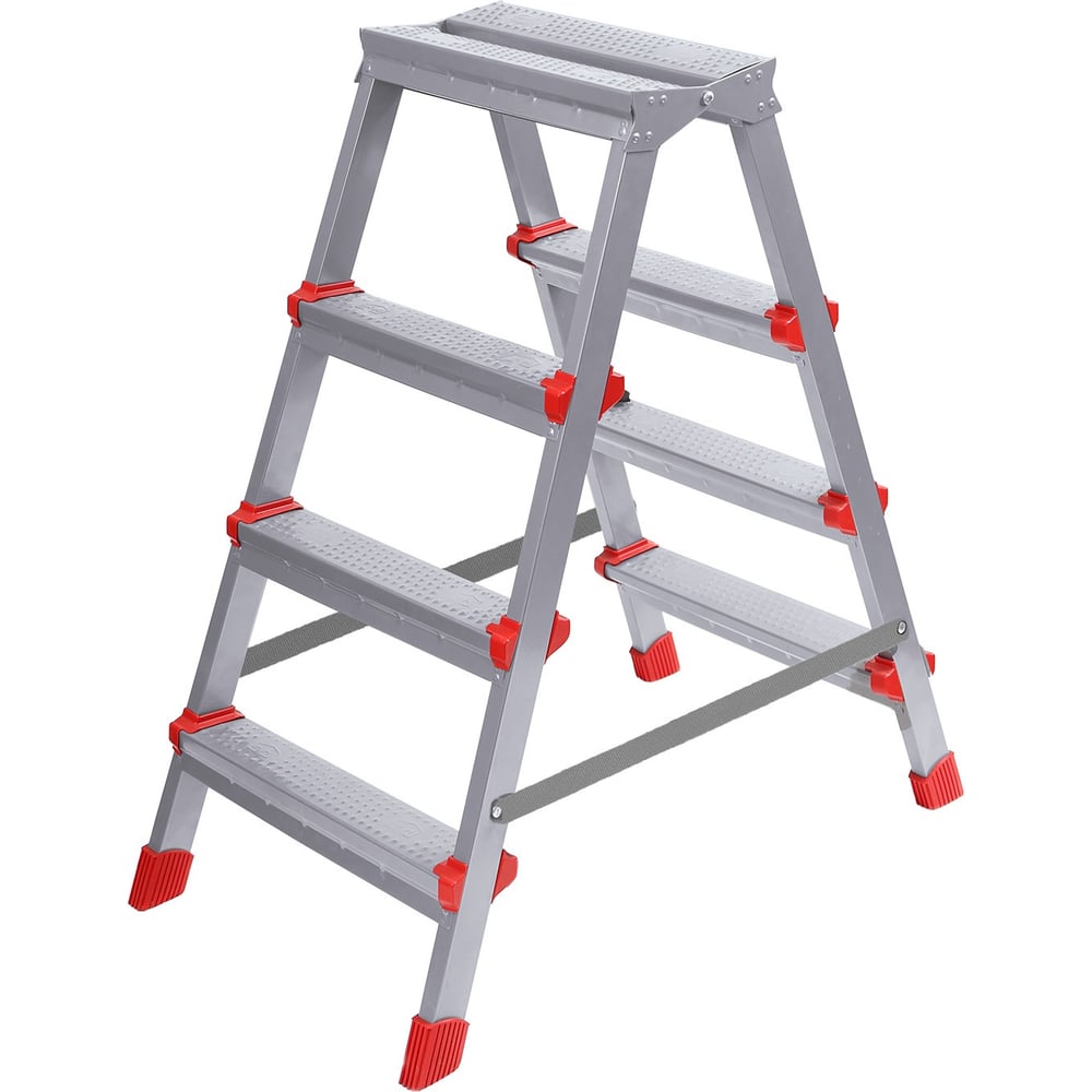 Изображение товара Лестница-стремянка двусторонняя OVK HOME Haushalt ННДС4