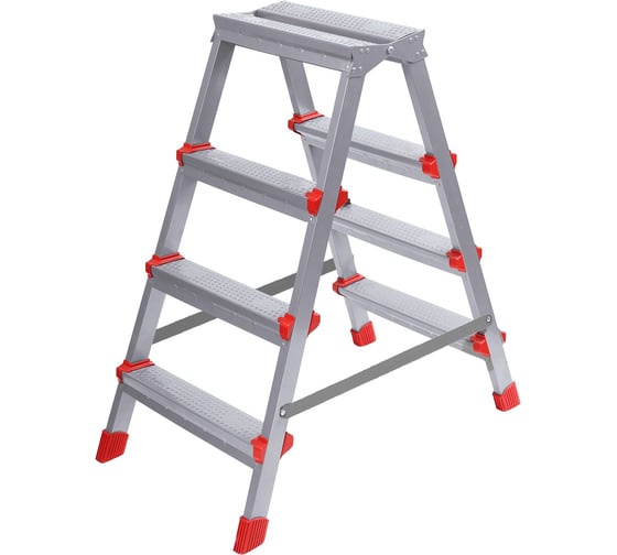 Изображение товара Лестница-стремянка двусторонняя OVK HOME Haushalt ННДС4