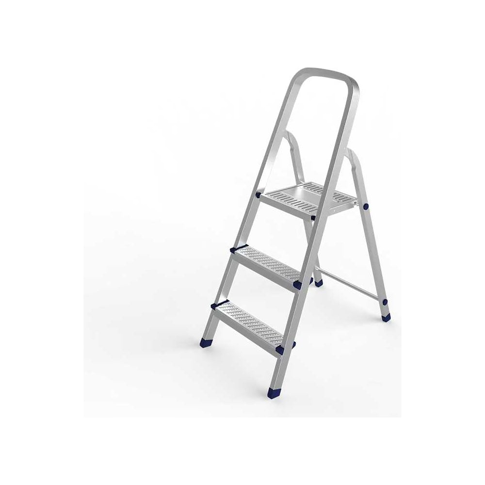 Изображение товара Стремянка стальная OVK HOME 3 ступени рабочая высота 2.61м компактная