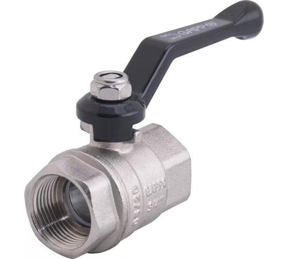 Изображение товара Кран шаровой полнопроходной Gappo рычаг из алюминия, ВР-НР 3/4" x 3/4" G227.05