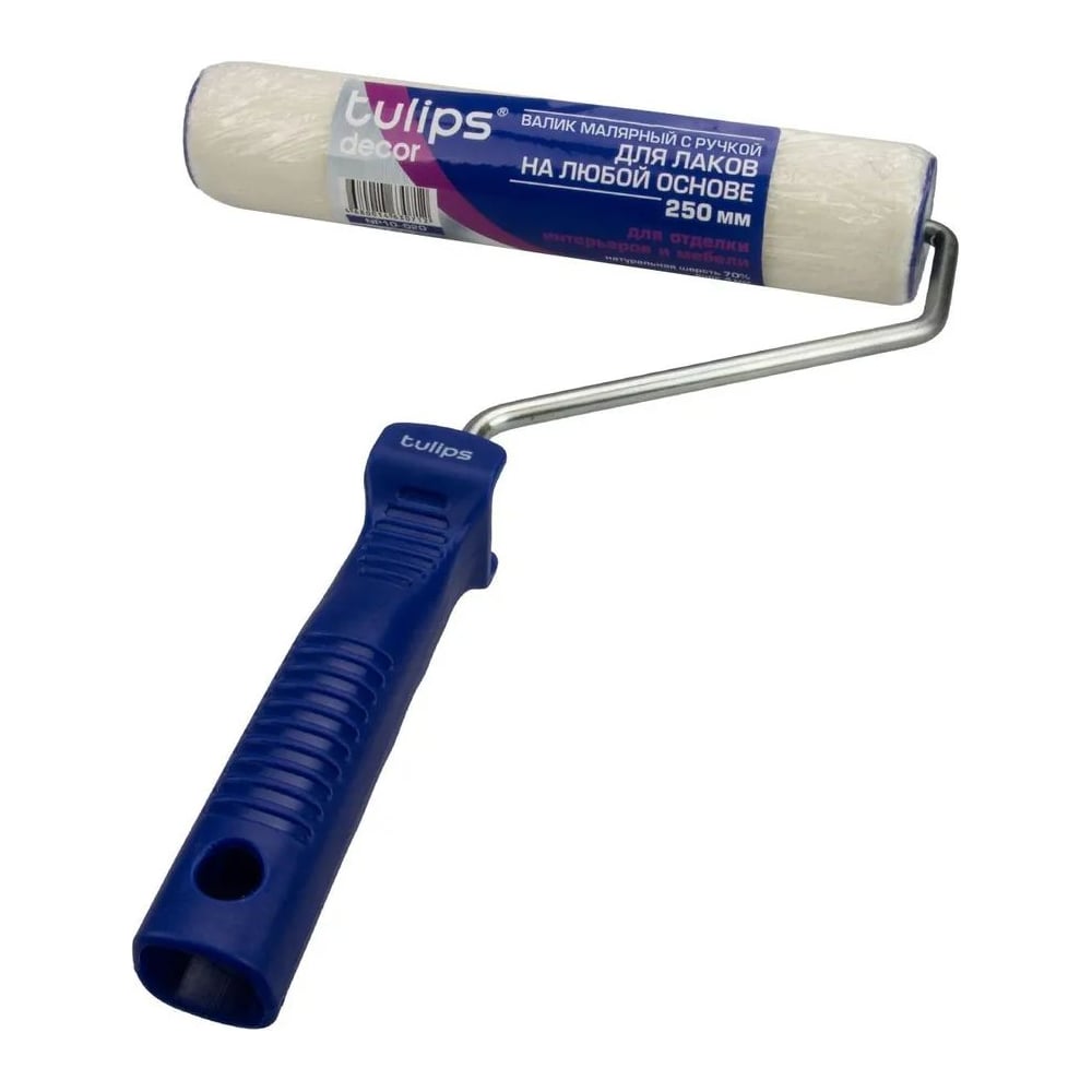 Изображение товара Валик Tulips Tools Velur для лака и эмалей с рукояткой 250 мм