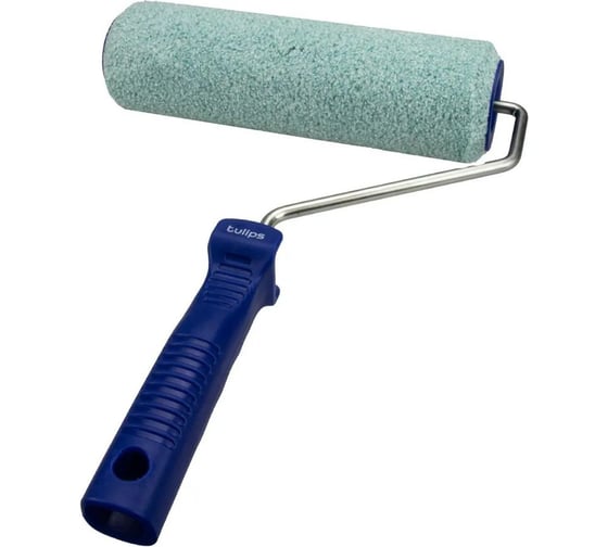 Изображение товара Валик Tulips Tools Tulips decor Microfiber с рукояткой, микрофибра, 250 мм, ворс 11 мм NP10-032