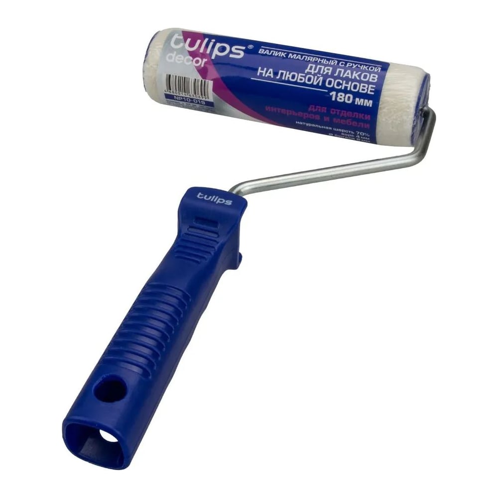 Изображение товара Малярный валик Tulips Tools Tulips decor Velur 180 мм с рукояткой