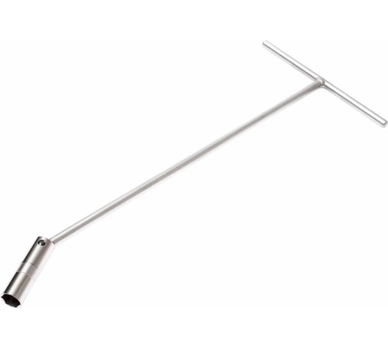 Изображение товара Ключ свечной Т-образный с карданом AIRLINE INDUSTRY 16x500 мм, металлическая рукоятка с резиновым фиксатором ATAC036