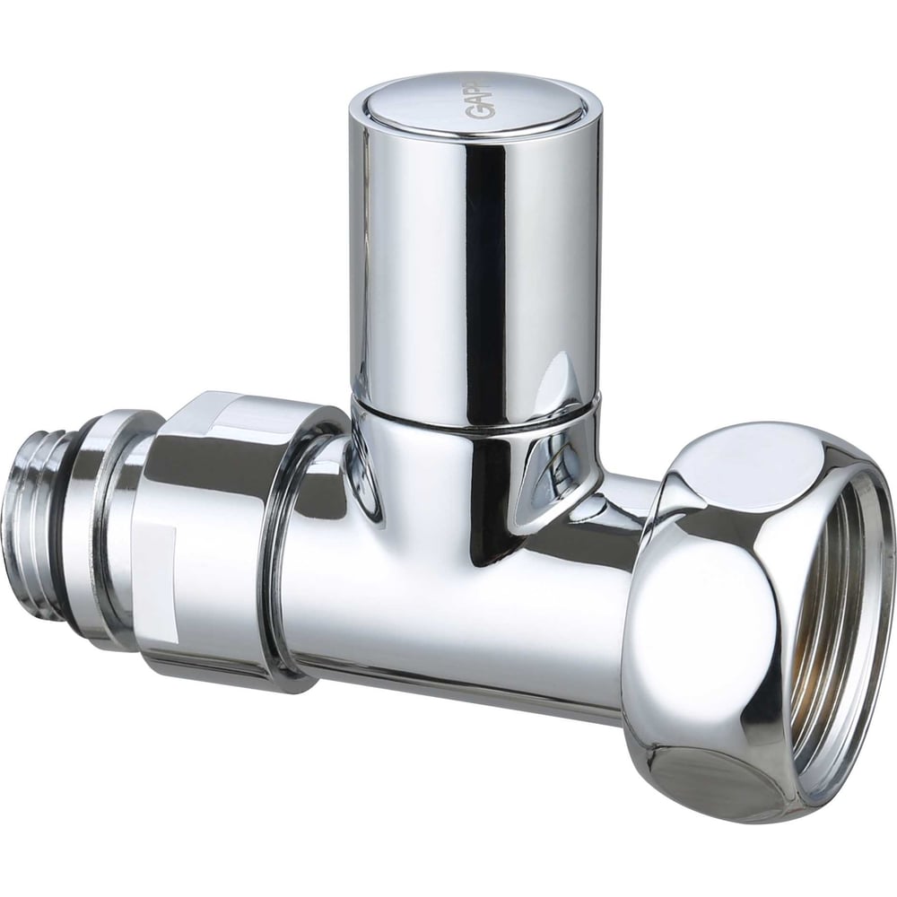 Изображение товара Кран для полотенцесушителя Gappo прямой хром 2 шт комплект НР-ВР