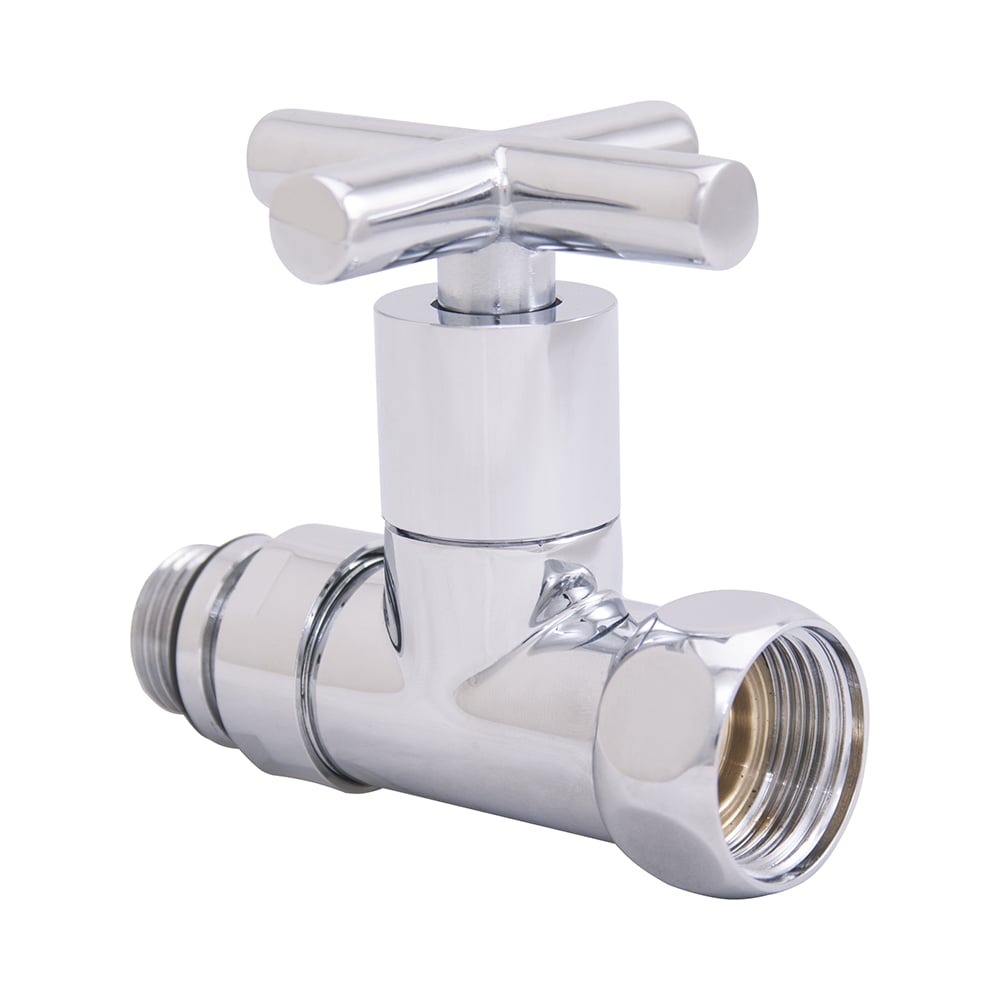 Изображение товара Комплект кранов для полотенцесушителя Gappo прямой хром 2 шт