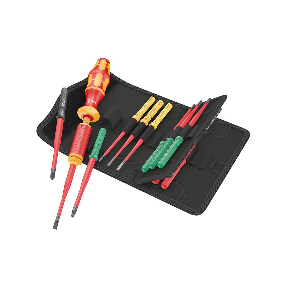 Изображение товара Набор насадок с динамометрической отвёрткой WERA Kraftform Kompakt VDE 15 Torque 1,2-3,0 Нм професс